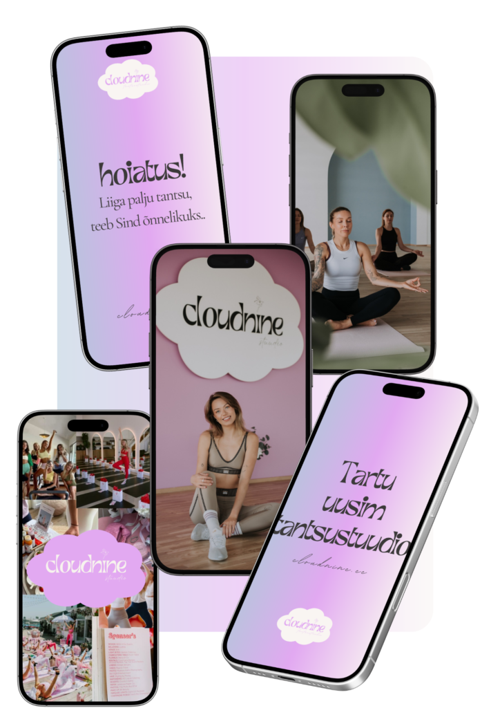 Tantsu- ja liikumisstuudio tartus cloudnine brand board + pakkumine